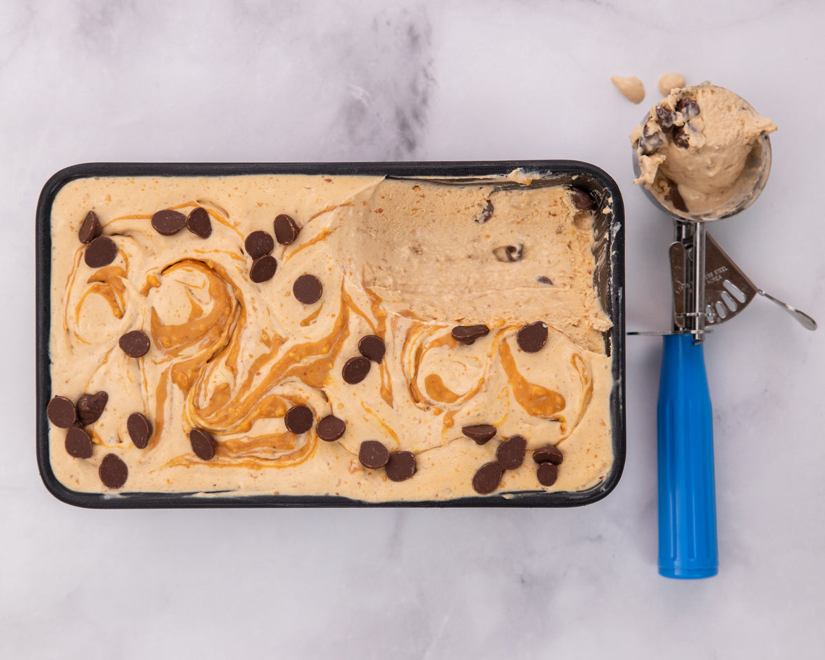 Cheats Salty Sweet Peanut Butter Frozen Yoghurt – Airborne Honey