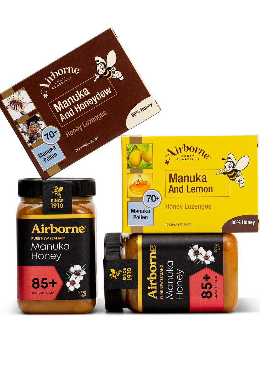 85+ Pure Manuka Premium Pack - ONLINE ONLY! – Airborne Honey