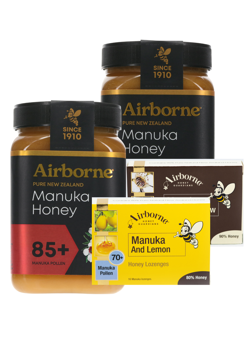 85+ Pure Manuka Premium Pack - ONLINE ONLY! – Airborne Honey