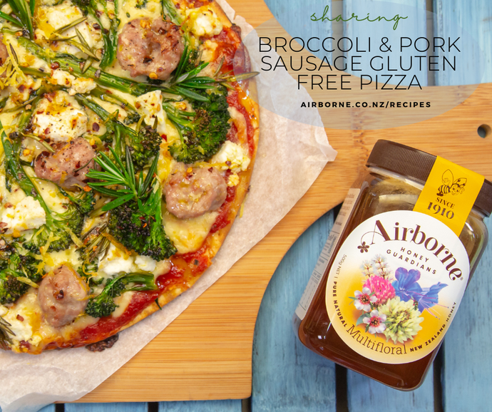 Broccoli & Pork Sausage Gluten Free Pizza Recipe