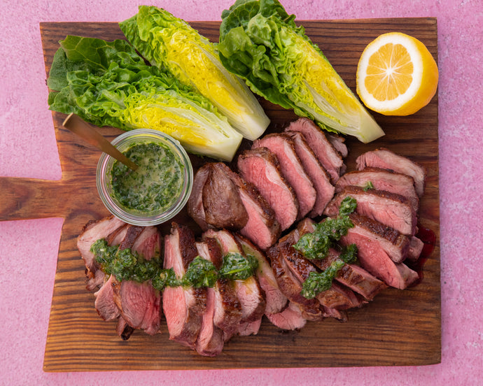 Lamb Rump, Cos & Chimichuri