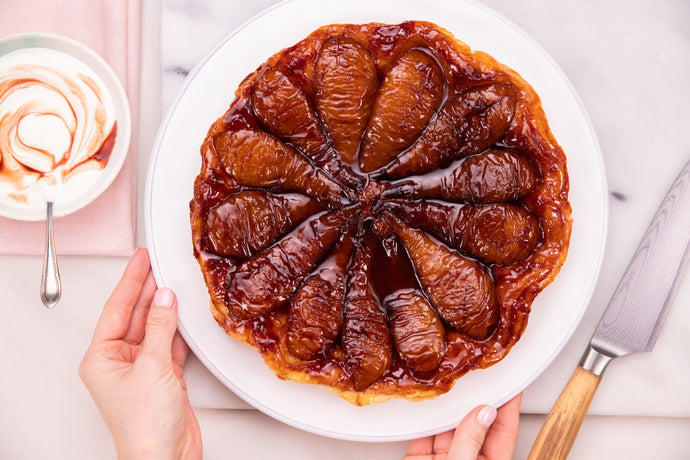 Wine Poached Pear Tarte Tatin Recipe